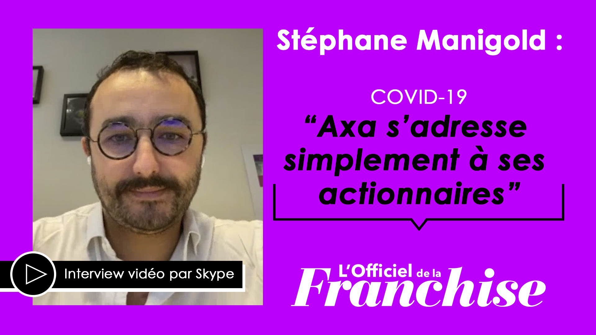 Covid-19 : “Axa s’adresse simplement à ses actionnaires”